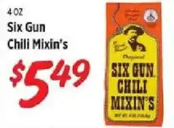 Rouses Six gun chili mixin's offer