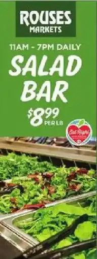 Rouses Salad bar offer