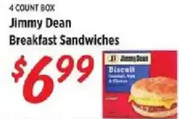 Rouses Jimmy Dean Breakfast Sandwiches offer
