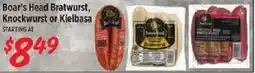 Rouses Boar's Head Bratwurst, Knockwurst or Kielbasa offer