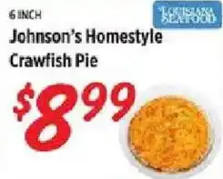 Rouses Johnson's Homestyle Crawfish Pie offer