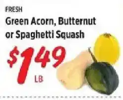Rouses Green Acorn, Butternut or Spaghetti Squash offer