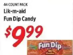 Rouses Lik-m-aid Fun Dip Candy offer