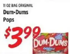 Rouses Dum-Dums Pops offer