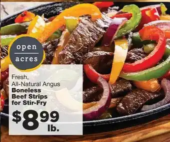 Family Fare Boneless Beef Strips For Stir Fry offer