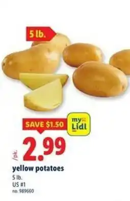Lidl Yellow potatoes offer