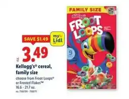 Lidl Kellogg's cereal, family size offer