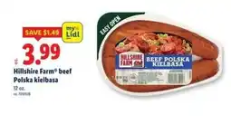 Lidl Hillshire farm beef polska kielbasa offer