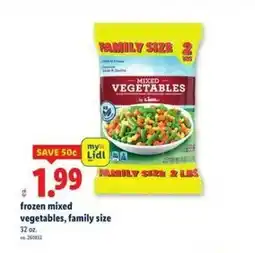 Lidl Frozen mixed vegetables, family size offer