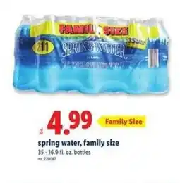 Lidl Spring water, family size offer