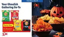 Lidl Lay's chips, party size offer