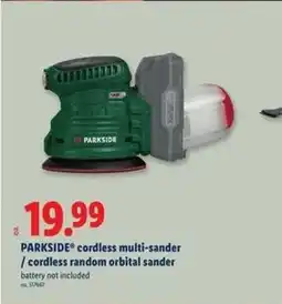 Lidl cordless multi-sander / cordless random orbital sander offer