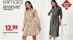 Lidl Esmara ladies' shirt dress offer