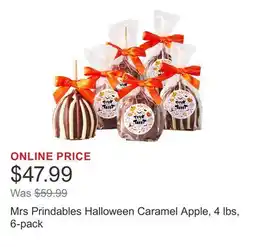 Costco Mrs Prindables Halloween Caramel Apple, 4 lbs, 6-pack offer