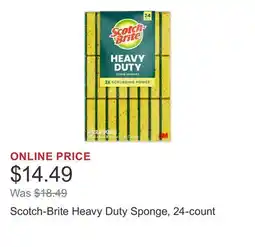 Costco Scotch-Brite Heavy Duty Sponge, 24-count offer