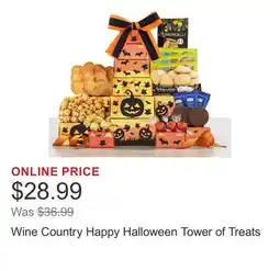 Costco Wine Country Happy Halloween Tower of Treats offer