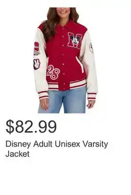 Costco Disney Adult Unisex Varsity Jacket offer
