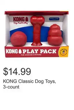 Costco KONG Classic Dog Toys, 3-count offer