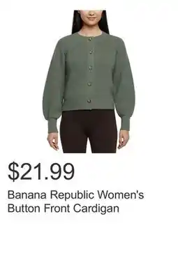 Costco Banana Republic Women's Button Front Cardigan offer