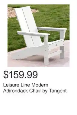 Costco Leisure Line Modern Adirondack Chair by Tangent offer