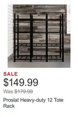 Costco Proslat Heavy-duty 12 Tote Rack offer