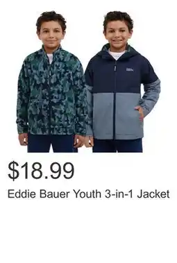 Costco Eddie Bauer Youth 3-in-1 Jacket offer