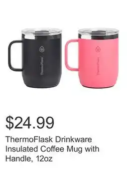 Costco ThermoFlask Drinkware Insulated Coffee Mug with Handle, 12oz offer