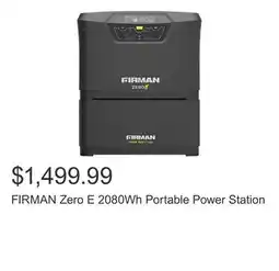Costco FIRMAN Zero E 2080Wh Portable Power Station offer