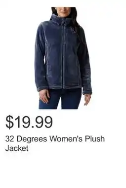 Costco 32 Degrees Women's Plush Jacket offer