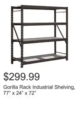 Costco Gorilla Rack Industrial Shelving, 77 x 24 x 72 offer