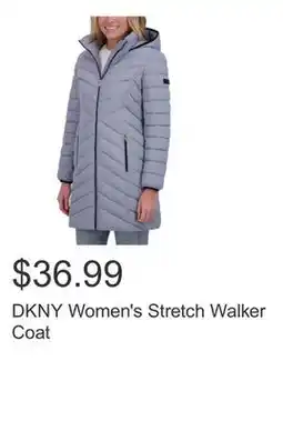 Costco DKNY Women's Stretch Walker Coat offer