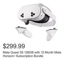 Costco Meta Quest 3S 128GB with 12 Month Meta Horizon+ Subscription Bundle offer