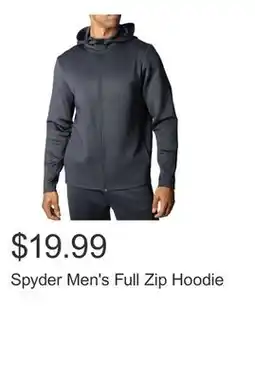 Costco Spyder Men's Full Zip Hoodie offer