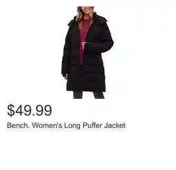 Costco Bench. Women's Long Puffer Jacket offer