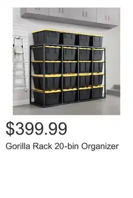Costco Gorilla Rack 20-bin Organizer offer