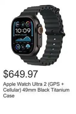 Costco Apple Watch Ultra 2 (GPS + Cellular) 49mm Black Titanium Case offer
