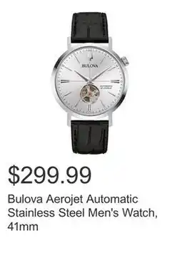 Costco Bulova Aerojet Automatic Stainless Steel Men's Watch, 41mm offer