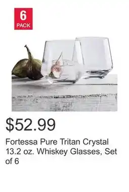Costco Fortessa Pure Tritan Crystal 13.2 oz. Whiskey Glasses, Set of 6 offer