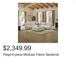 Costco Paige 6-piece Modular Fabric Sectional offer