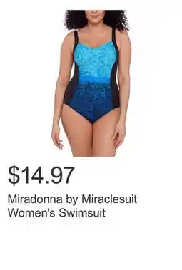 Costco Miradonna by Miraclesuit Women's Swimsuit offer