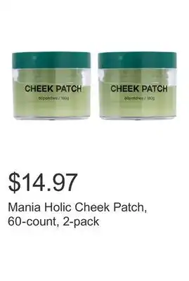 Costco Mania Holic Cheek Patch, 60-count, 2-pack offer