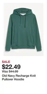 Old Navy Old Navy Recharge Knit Pullover Hoodie offer