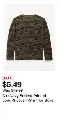 Old Navy Old Navy Softest Printed Long-Sleeve T-Shirt for Boys offer