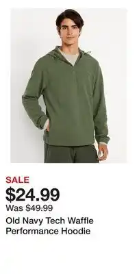 Old Navy Old Navy Tech Waffle Performance Hoodie offer