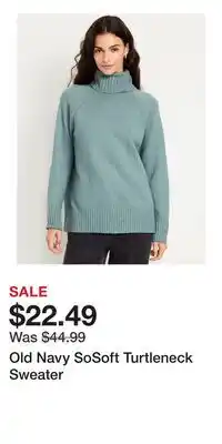 Old Navy Old Navy SoSoft Turtleneck Sweater offer