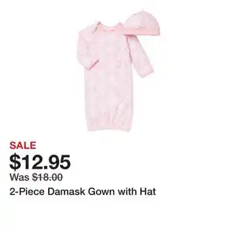 Belk 2-Piece Damask Gown with Hat offer