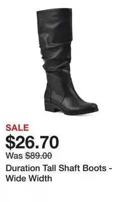 Belk Duration Tall Shaft Boots - Wide Width offer