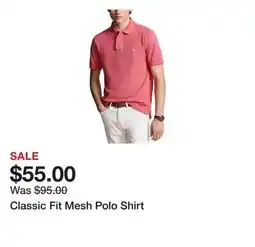 Belk Classic Fit Mesh Polo Shirt offer