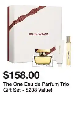 Belk The One Eau de Parfum Trio Gift Set - $208 Value! offer