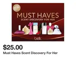 Belk Must Haves Scent Discovery For Her offer